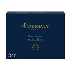 Waterman Standard Size Permanent Ink Cartridges Pack Of 8 Black