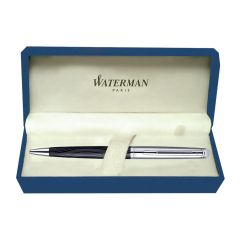 Waterman Hemisphere Dlx Silk Blk Chrome Trim  Ball Pen