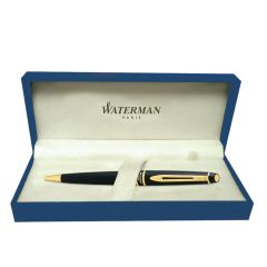 Waterman Expert Black Gold Trim  Ball Pen