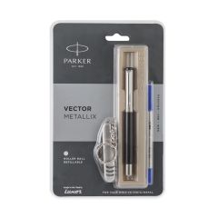 Parker Vector Metallix Roller Ball Pen Black+Swiss Knife