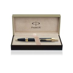 Parker Odyssey Laque Black Gold Trim Ball Pen