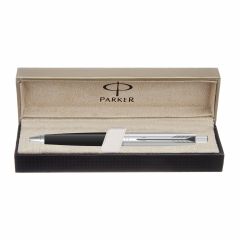 Parker Aster Shiny Black Chrome Trim Ball Pen