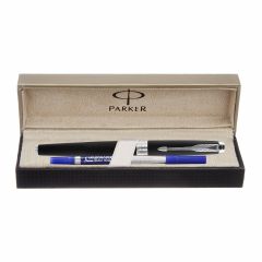 Parker Aster Matte Black Chrome Trim Roller Ball Pen