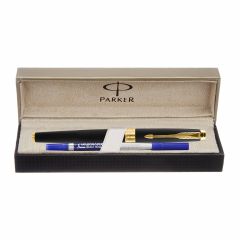 Parker Aster Matte Black Gold Trim Roller Ball Pen