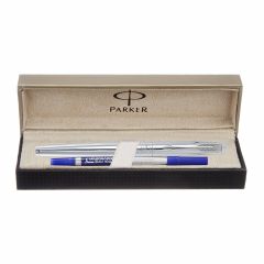 Parker Aster Shiny Chrome Chrome Trim Roller Ball Pen