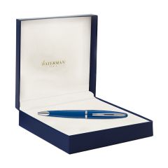 Waterman Carene Blue  Silver Trim Ball Pen