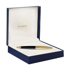 Waterman Carene Essential Black & Gold,Gold Trim  Ball Pen