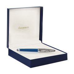 Waterman Carene Contemporary Blue & Gun Metal St Roller Ball Pen