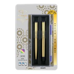 Parker Vector Gold Roller Ball Pen+Ball Pen