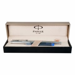 Parker Aster Shiny Chrome Chrome Trim Fountain Pen