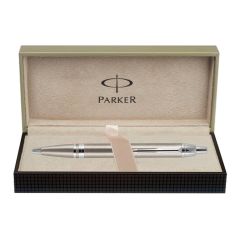 Parker Odyssey Brushed Metal Chrome Trim Ball Pen