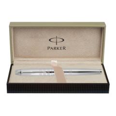 Parker Odyssey Shiny Chrome Chiselled Chrome Trim Fountain Pen