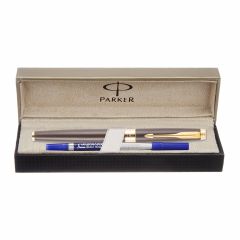 Parker Aster Matte Brown Gold Trim Roller Ball Pen