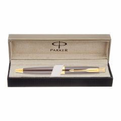 Parker Aster Matte Brown Gold Trim Ball Pen