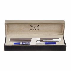 Parker Aster Matte Brown Chrome Trim Roller Ball Pen