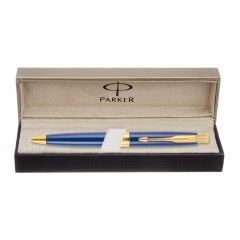 Parker Aster Matte Blue Gold Trim Ball Pen