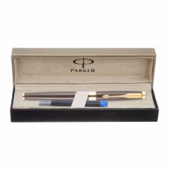 Parker Aster Matte Brown Gold Trim Fountain Pen