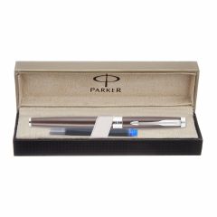 Parker Aster Matte Brown Chrome Trim Fountain Pen