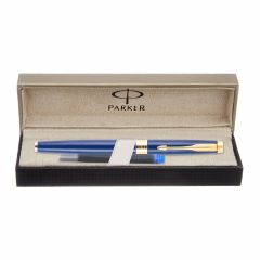 Parker Aster Matte Blue Gold Trim Fountain Pen