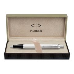 Parker IM White Chrome Trim Ball Pen