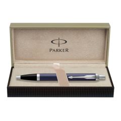 Parker IM Blue Chrome Trim Ball Pen