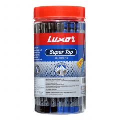 Luxor Super Top Ball Pen - 0.7Mm Tip - Assorted Pack Of 40