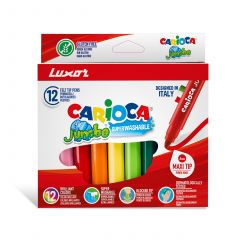 Luxor Carioca : Jumbo superwashble ink (Assorted color, 12 Pieces)