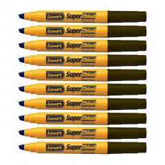 Luxor Super Chisel Marker - Blue - (Pack Of 10)