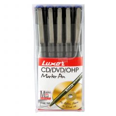 Luxor Ohp Permanent Marker - Blue - Set Of 5