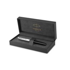 PARKER 51 BLACK CHROME TRIM FOUNTAIN PEN (FINE NIB) 